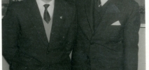 Carlos Hugo de Borbón-Parma junto a un vecino, 1962